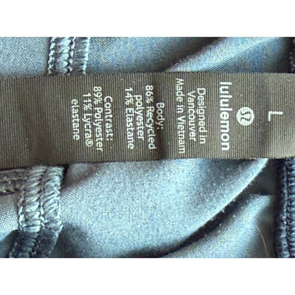 Lululemon Mens T.H.E. Short 9" Navy Blue Space Dye Athletic Training Shorts Sz L - Picture 4 of 9